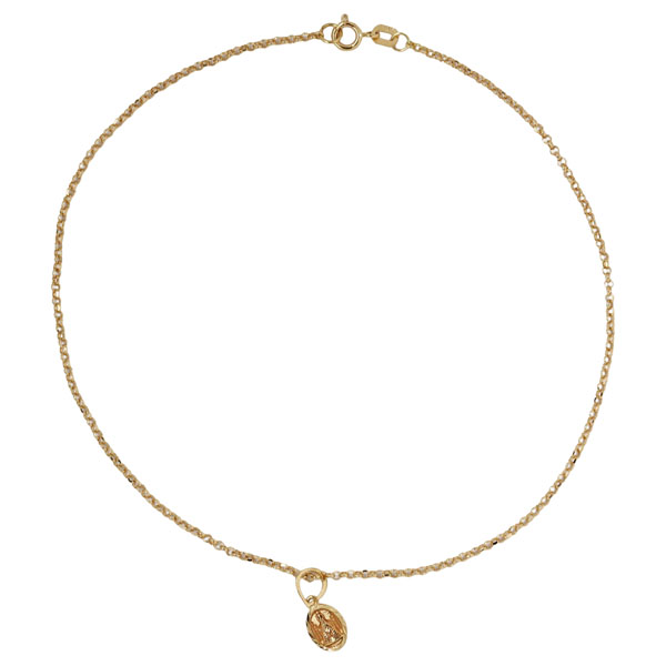 Tornozeleira Nossa Senhora Aparecida Ouro 18k