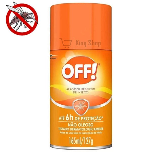 Repelente Off Aerossol Proteção Mosquitos Insetos 165ml