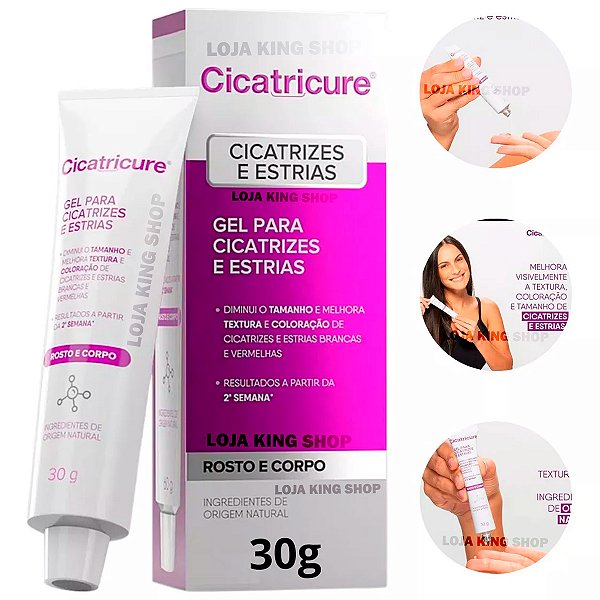 Cicatricure Gel Corpo e Rosto Cicatrizes e Estrias 30gr