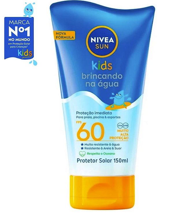 Protetor Solar Nivea Sun Kids Praia & Piscina Fps 60 150ml