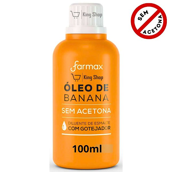 Diluente De Esmalte Óleo de Banana Sem Acetona Farmax 100ml