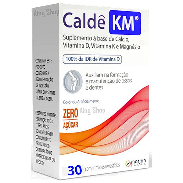 Suplemento Alimentar Caldê Km Cálcio Vitaminas C/ 30