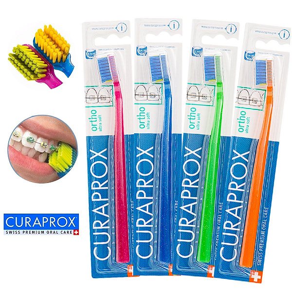 Escova Curaprox Dental Ortho Ultra Soft 5460 Sortidas C/ 1