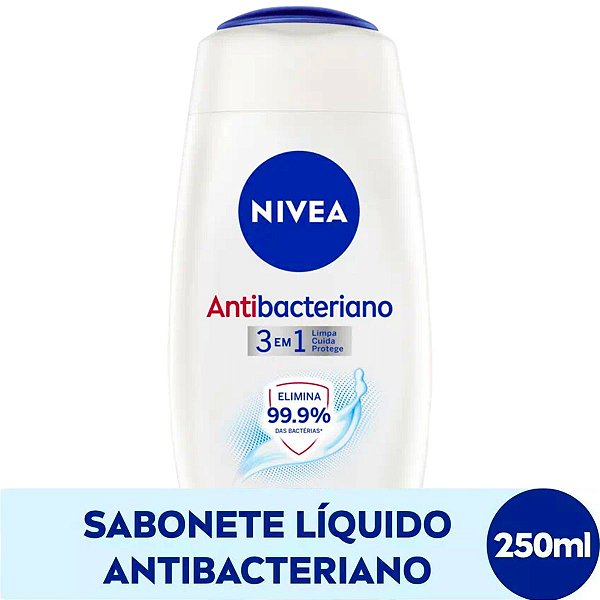 Sabonete Nivea Antibacteriano 3 em 1 Suave 250ml