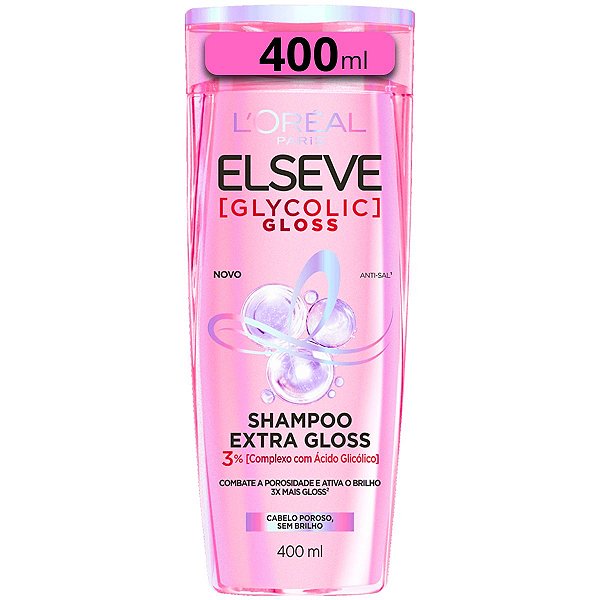 Shampoo Elseve Glycolic Extra Gloss L’Oréal Paris 400ml