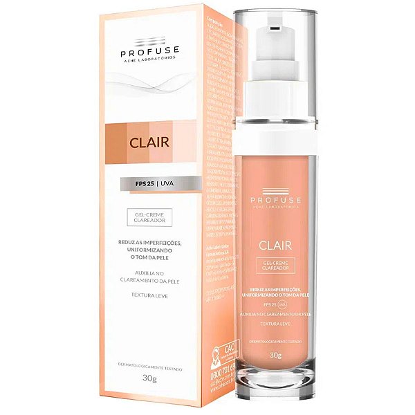 Profuse Clair Gel Creme Clareador Vitamina C Fps 25 30g