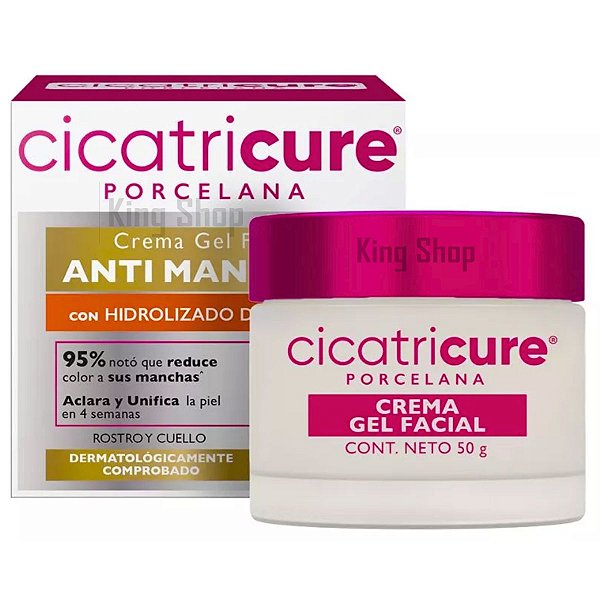 Creme Facial Cicatricure Porcelana Hidratante Antimarca 50gr