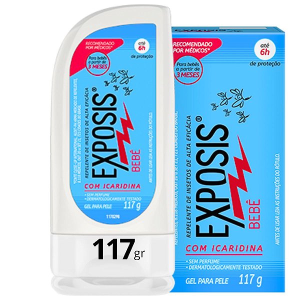 Repelente Exposis Bebê Proteção De Insetos Icaridina 117gr