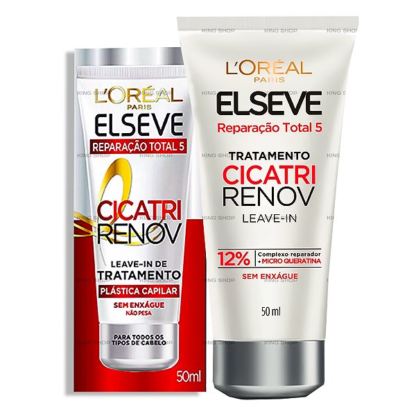 Creme Elseve Loreal Tratamento Cabelo Cicatri Renov leave In 50ml