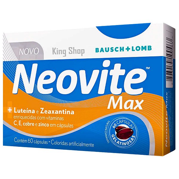 Suplemento Alimentar Neovite Max Luteina Vitamina C/ 60 Caps