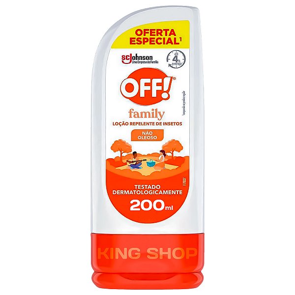 Repelente Off! De Insetos Proteção Family Loção 200ml
