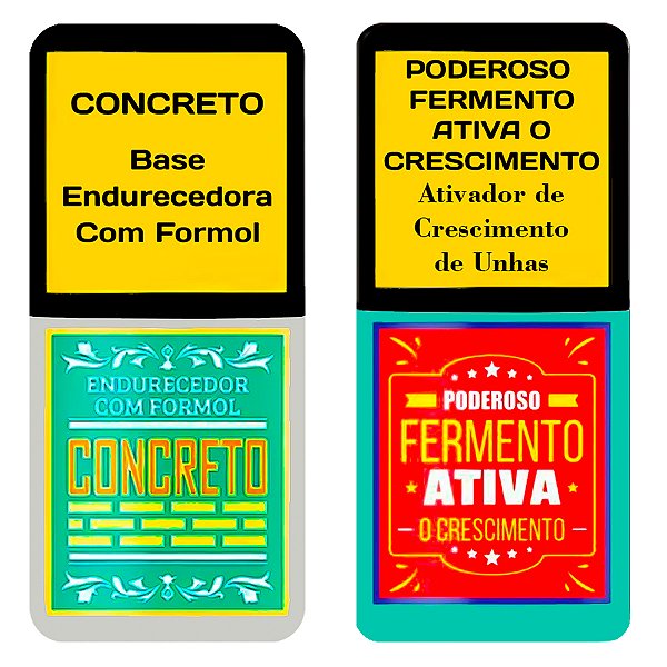 Kit Esmalte Fortalecedor Top Beauty Concreto +  Fermento SOS Tratamento Unhas 7ml