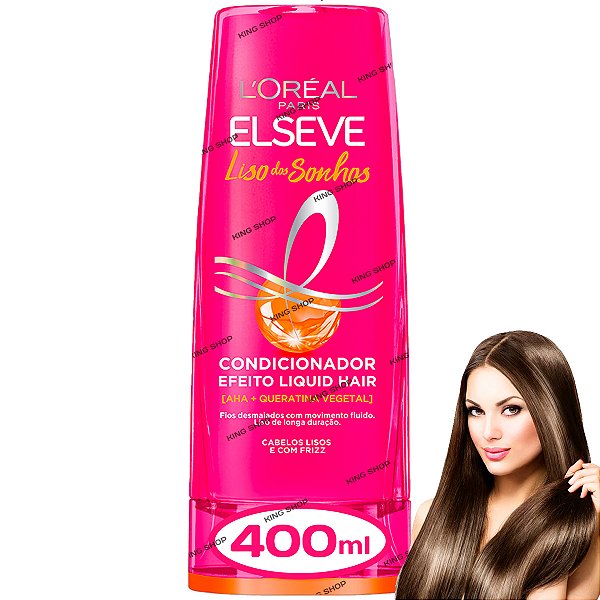 Condicionador Elseve Liso Dos Sonhos Brilho Anti Frizz 400ml