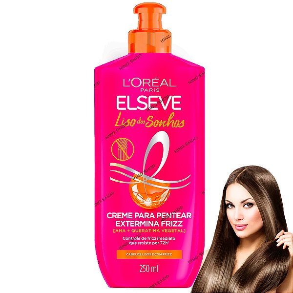 Creme Elseve Para Pentear Liso Dos Sonhos Anti Frizz 250ml
