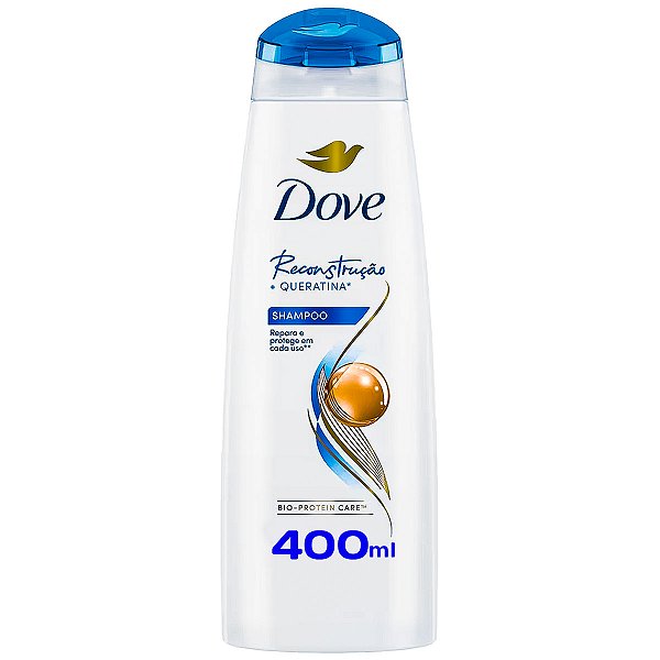 Shampoo Dove Reconstrução Queratina Restaurador 400ml
