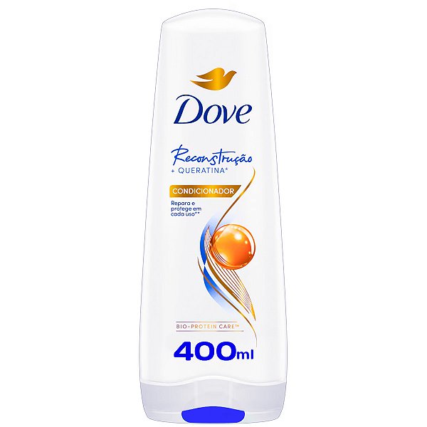 Dove Condicionador Reconstrução Queratina Restaurador 400ml