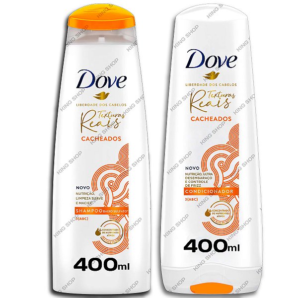 Kit Shampoo Condicionador Dove Texturas Reais Cacheados 400m