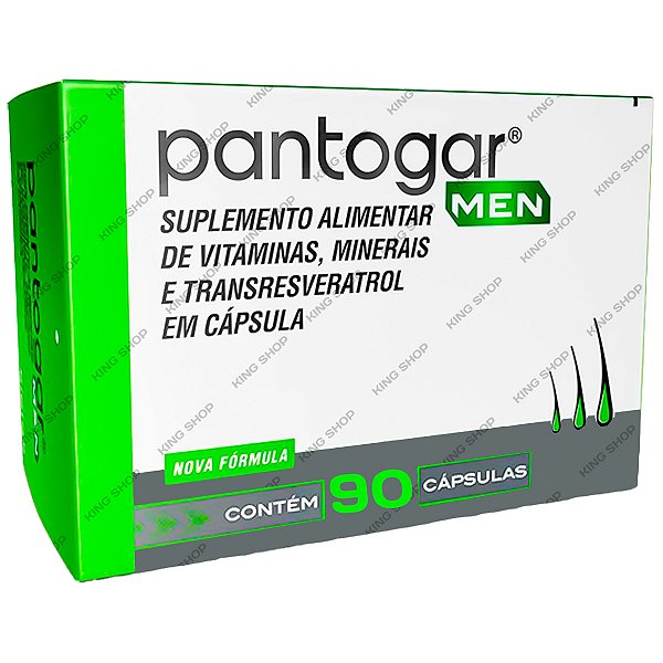 Pantogar Men Suplemento Alimentar Vitaminas e Minerais C/ 90