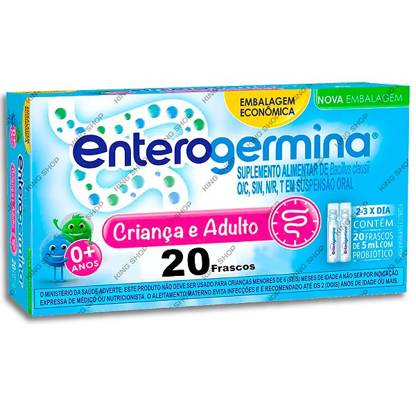 Enterogermina Suplemento Alimentar Probiótico C/ 20 Frascos