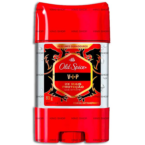 Desodorante Old Spice Proteção Antitranspirante Gel Vip 80gr