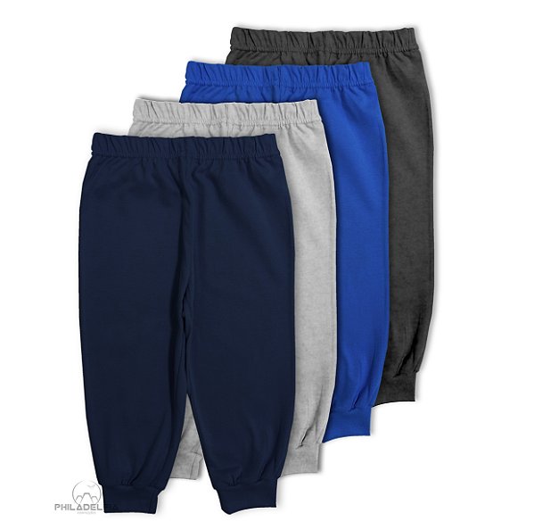 Kit Calça Infantil Conforto Nº 03 ou 04 Malha 100% Algodão