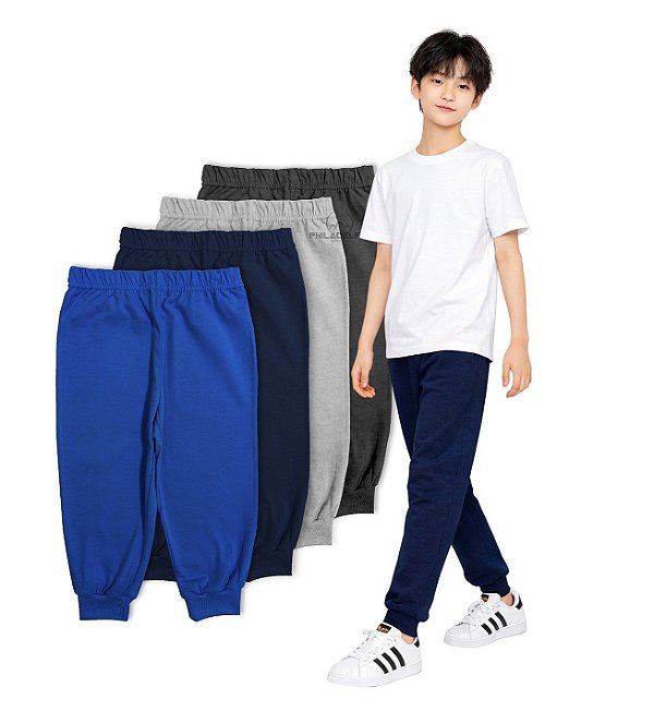 Kit Calça Juvenil Conforto Nº 10/ 12 /14 Malha 100% Algodão