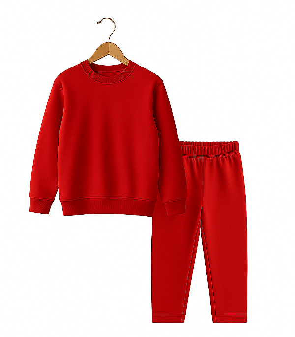 Conjunto Moletom Felpado Infantil Nº 06 e 08 - Várias Cores