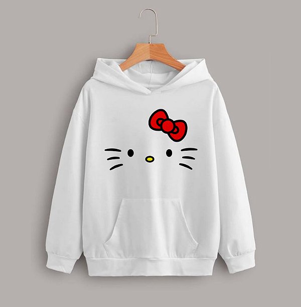 Blusa Hello Kitty Moletom Felpado Juvenil Nº 10/ 12/ 14