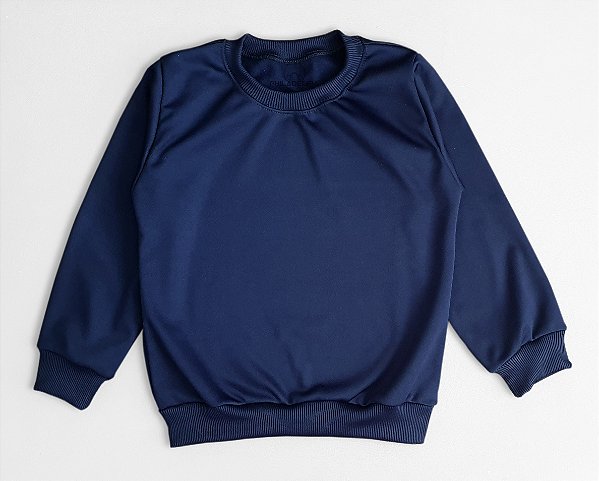Blusa Helanca Escolar Felpado Infantil Nº 06 e 08