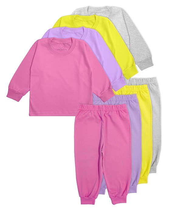 Kit Conjunto Infantil Meia Estação com 4 Unidades Nº 06 ou 08