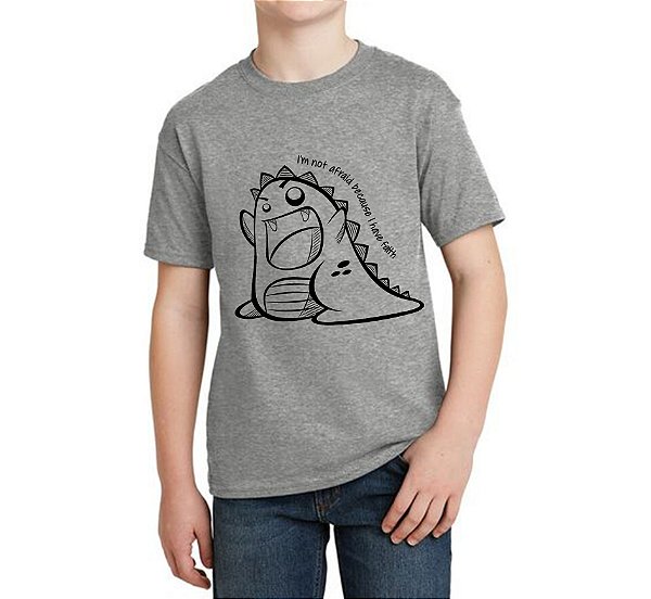 Camiseta Infantil Dino Nº 6 ao 14 Malha 100% Algodão