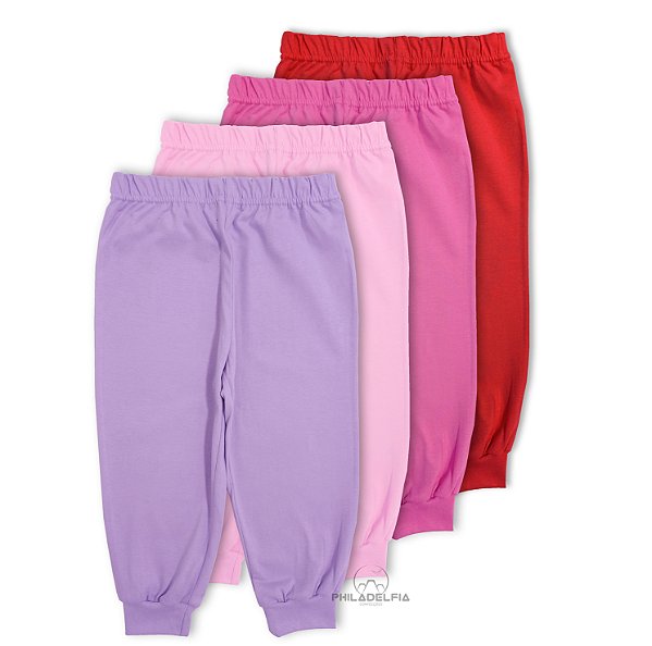 Kit Calça Bebê Conforto Nº 01 ou 02 Malha 100% Algodão