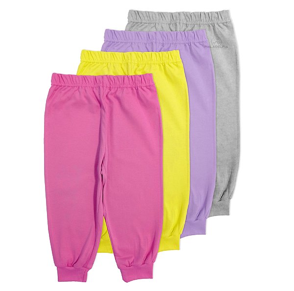 Kit Calça Infantil Conforto Nº 06 ou 08 Malha 100% Algodão