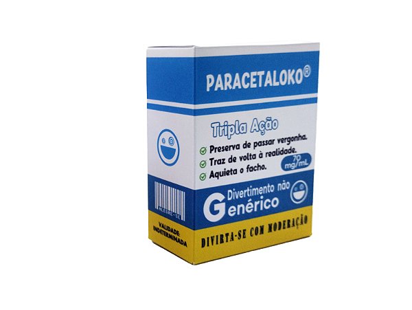 5 Caixinhas Paracetaloko para Kit Ressaca