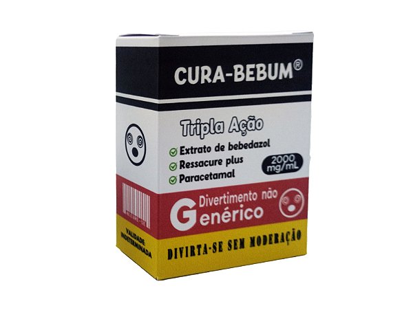 5 Caixinhas Cura Bebum (tarja Preta) para Kit Ressaca
