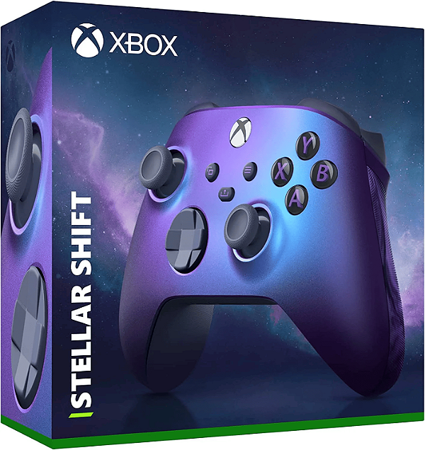 Controle Xbox Stellar Shift - Xbox Series S/X, Xbox One e PC - Roxo - Game X