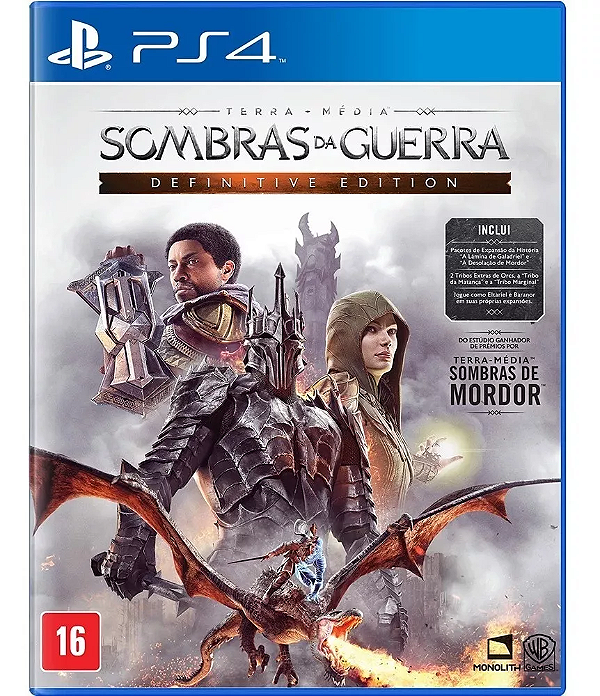 Terra Média Sombras Da Guerra Definitive Edition – PS4