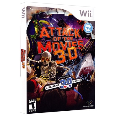 Attack of the Movies 3D - wii semi novo