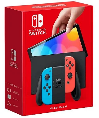 Console Nintendo Switch Oled 64gb Neon Destravado 256gb Seminovo - Nintendo