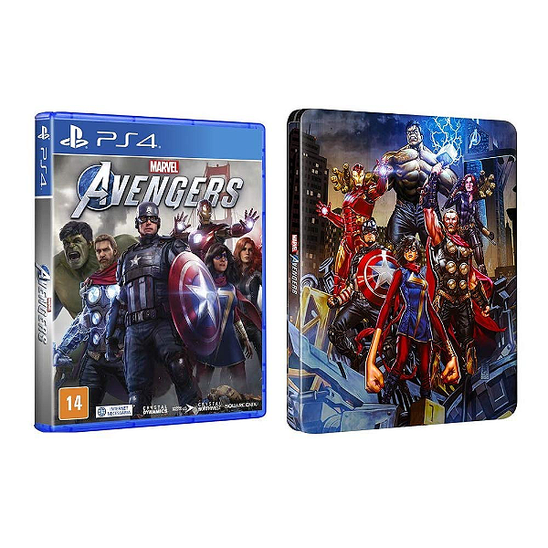 Marvel's Avengers Seminovo Game + Steel Book - PS4