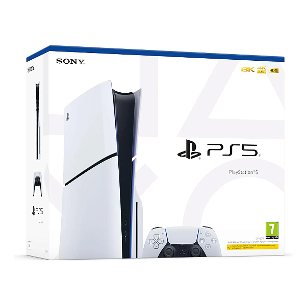 Console PS5 Slim Playstation 5 Slim 1TB Com Leitor - PS5