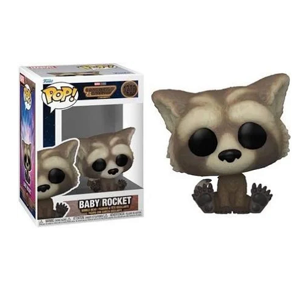 POP! MARVEL – GUARDIÕES DA GALAXIA - BABY ROCKET  1208 – FUNKO