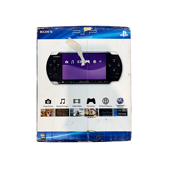 Console PSP PlayStation Portátil CIB Seminovo + Cartão 8gb Sony Pro Duo - Sony