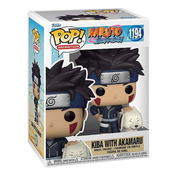 FUNKO POP! NARUTO SHIPPUDEN - KIBA COM AKAMARU #1194