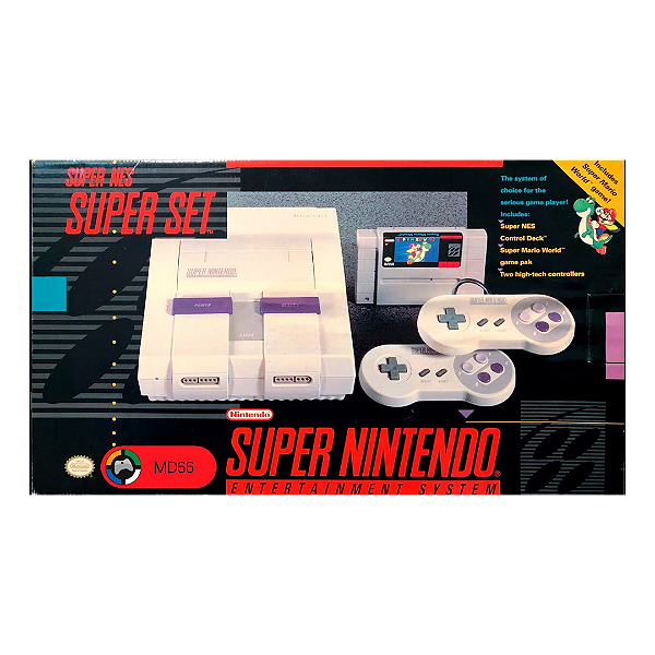 Super Nintendo - Console Retrô Seminovo com 2 controles