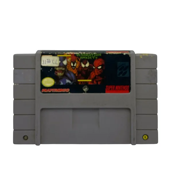 Cartucho Jogo Venom / Spider-Man: Separation Anxiety - Super Nintendo Original Americano