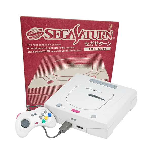 Console Sega Saturn Branco – Completo na Caixa (CIB) – Original