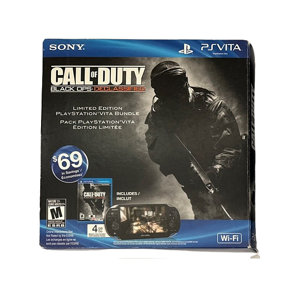 Console PlayStation Vita – Edição Especial Call of Duty: Black Ops Declassified (CIB – Completo na Caixa)
