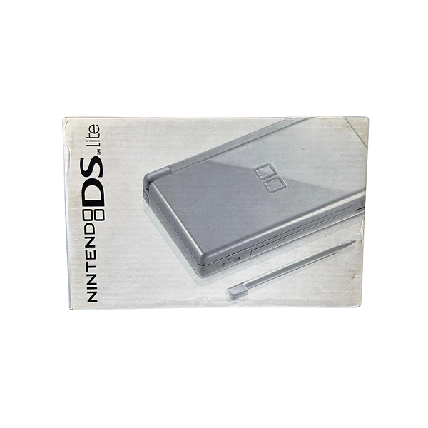 Nintendo DS Lite Prata Completo na Caixa com Manuais – Console Original Nintendo