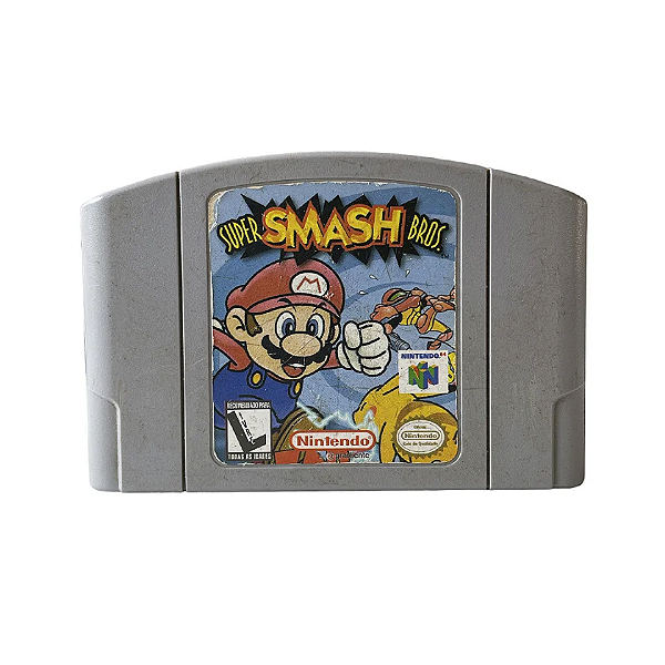 Super Smash Bros. Original Nintendo 64 – Cartucho Nacional – Seminovo – Testado